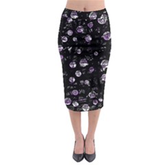 Purple Soul Midi Pencil Skirt by Valentinaart