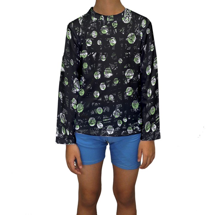 Green soul  Kid s Long Sleeve Swimwear