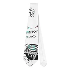 White And Green Soul Neckties (one Side)  by Valentinaart