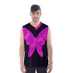 Purple Butterfly Men s Basketball Tank Top by Valentinaart