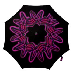 Purple Neon Butterfly Hook Handle Umbrellas (medium) by Valentinaart