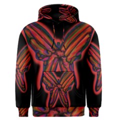 Red Butterfly Men s Pullover Hoodie by Valentinaart