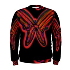 Red Butterfly Men s Sweatshirt by Valentinaart