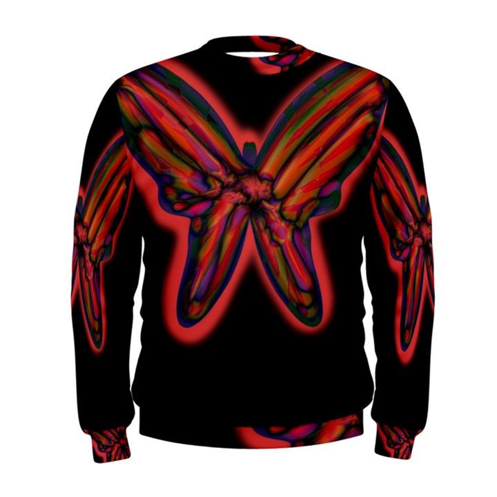 Red butterfly Men s Sweatshirt