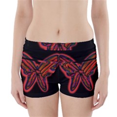 Red Butterfly Boyleg Bikini Wrap Bottoms by Valentinaart