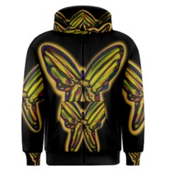 Night Butterfly Men s Zipper Hoodie by Valentinaart