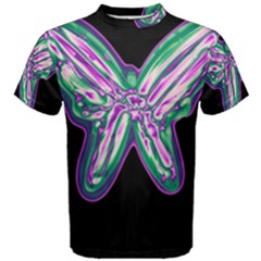 Neon Butterfly Men s Cotton Tee by Valentinaart