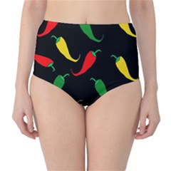 Chili Peppers High-waist Bikini Bottoms by Valentinaart