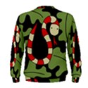 Red cartoon snake Men s Sweatshirt View2