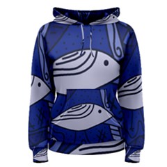 Blue Bird Women s Pullover Hoodie by Valentinaart