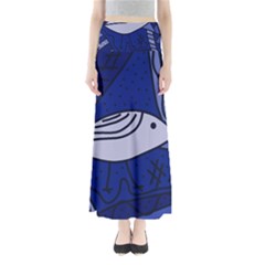 Blue Bird Maxi Skirts by Valentinaart