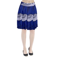 Blue Bird Pleated Skirt by Valentinaart