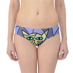 Artistic Cat - Yellow Hipster Bikini Bottoms by Valentinaart