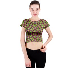 Tishrei King Four I Crew Neck Crop Top by MRTACPANS