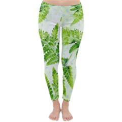 Fern Leaves Winter Leggings 