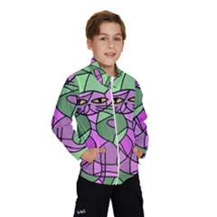 Artistic Cat - Purple Wind Breaker (kids)