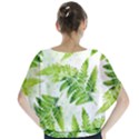 Fern Leaves Batwing Chiffon Blouse View2