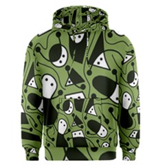 Playful Abstract Art - Green Men s Pullover Hoodie by Valentinaart