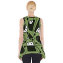 Playful abstract art - green Side Drop Tank Tunic View2