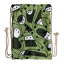 Playful abstract art - green Drawstring Bag (Large) View1