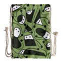 Playful abstract art - green Drawstring Bag (Large) View2