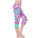 Playful abstract art - pink Capri Leggings  View4