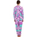 Playful abstract art - pink Hooded Jumpsuit (Ladies)  View2