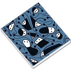 Playful Abstract Art - Blue Small Memo Pads by Valentinaart