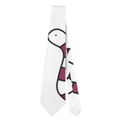 Cute Worms Neckties (two Side)  by Valentinaart