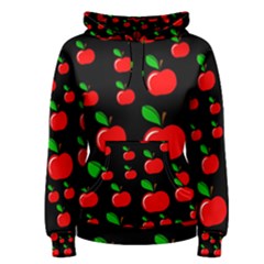 Red Apples  Women s Pullover Hoodie by Valentinaart