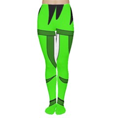 Halloween Frankenstein - Green Women s Tights by Valentinaart