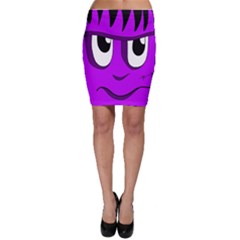 Halloween - Purple Frankenstein Bodycon Skirt by Valentinaart