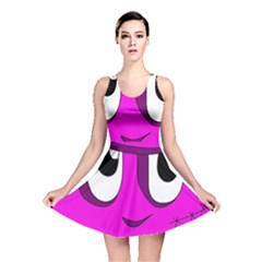 Halloween - Pink Frankenstein Reversible Skater Dress by Valentinaart