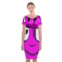 Halloween - pink Frankenstein Classic Short Sleeve Midi Dress View1