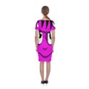 Halloween - pink Frankenstein Classic Short Sleeve Midi Dress View2