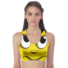 Halloween Frankenstein - Yellow Sports Bra by Valentinaart