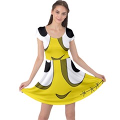 Halloween Frankenstein - Yellow Cap Sleeve Dresses by Valentinaart