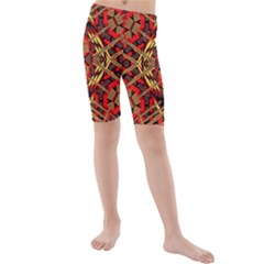 Bull Eteese N Gun Kid s Mid Length Swim Shorts by MRTACPANS