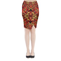 Bull Eteese N Gun Midi Wrap Pencil Skirt by MRTACPANS