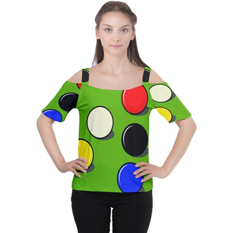 Billiard  Women s Cutout Shoulder Tee by Valentinaart