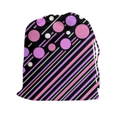 Purple Transformation Drawstring Pouches (xxl) by Valentinaart