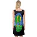 Landscape Sleeveless Satin Nightdress View2