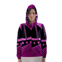 Boat - Magenta Hooded Wind Breaker (women) by Valentinaart