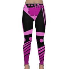 Boat - Magenta Yoga Leggings  by Valentinaart