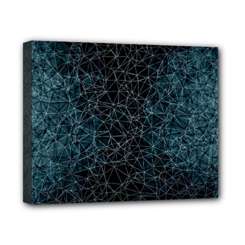 Polygonal And Triangles In Blue Colors  Canvas 10  X 8  by vanessagf