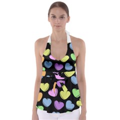 Valentine s Hearts Babydoll Tankini Top by BubbSnugg