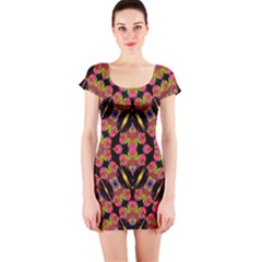 Two Heart Short Sleeve Bodycon Dress by MRTACPANS