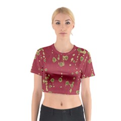 Elegant Art Cotton Crop Top by Valentinaart