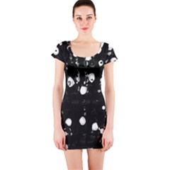 Black Dream  Short Sleeve Bodycon Dress by Valentinaart