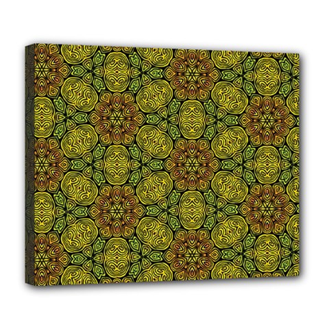 Camo Abstract Shell Pattern Deluxe Canvas 24  X 20  